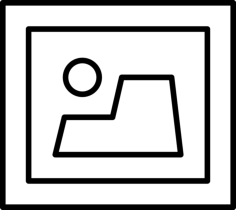 Landscape Inside A Frame Tracing Svg Vector, Free Vectors File